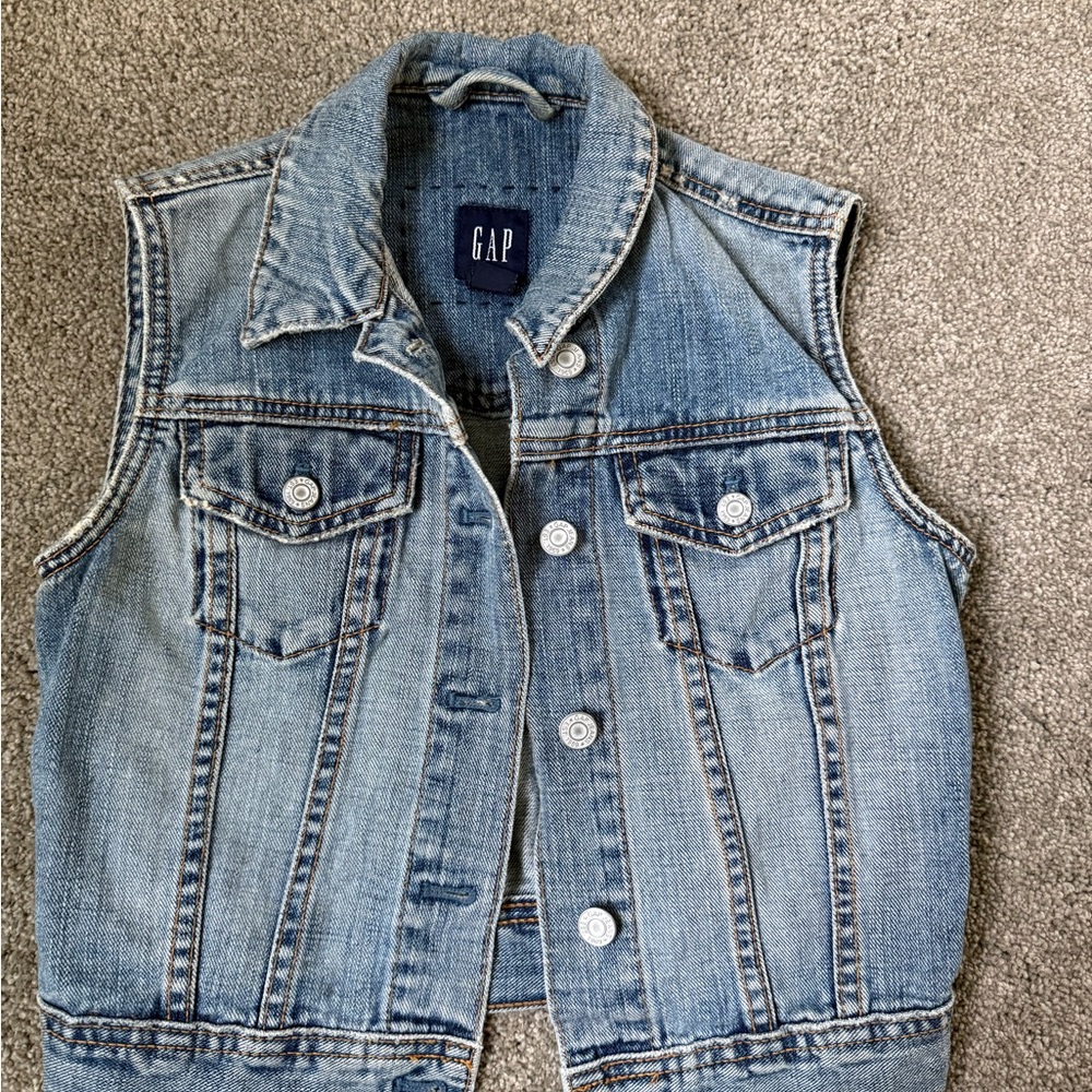 GAP Blue Denim Vest